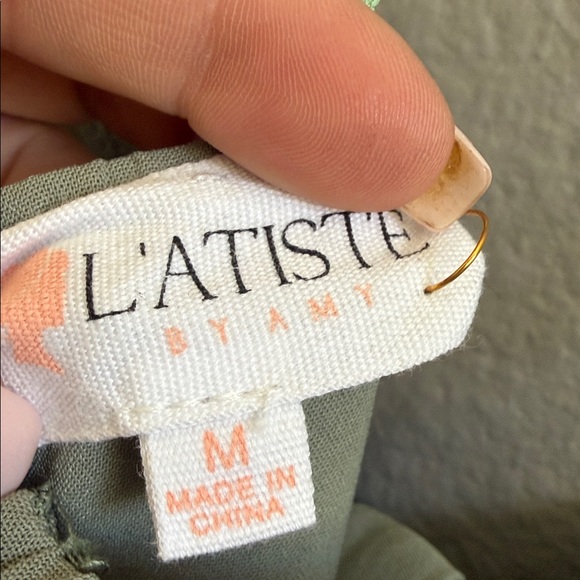 NWT L'ATISTE Sage Tie-Front Jumpsuit - Picture 8 of 9